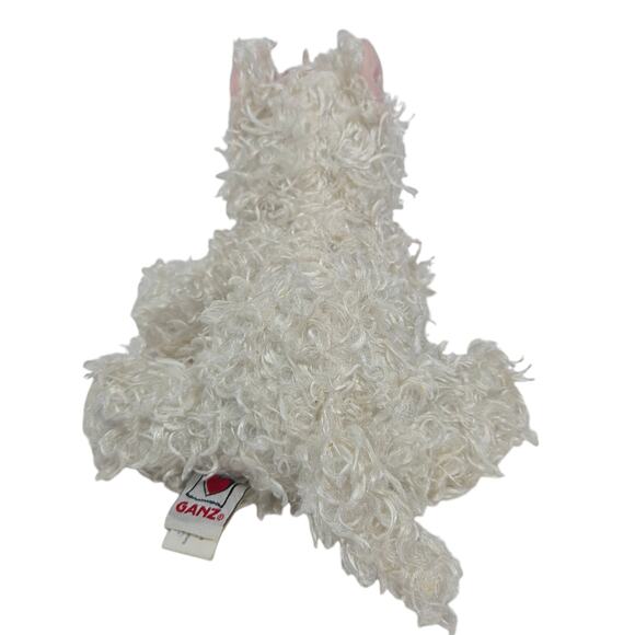 Ganz White Terrier Webkinz Puppy Dog Stuffed Animal Plush No Code 8" HM106 - Picture 5 of 8